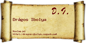 Drágos Ibolya névjegykártya