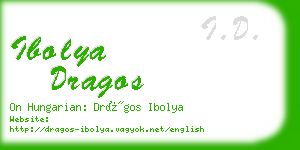 ibolya dragos business card